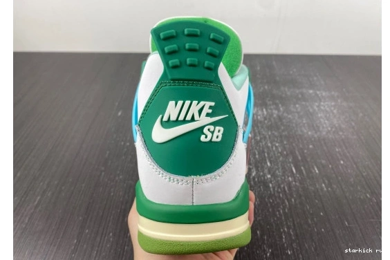 Grass SB   Jordan AJ4-KNCW edition)  AJ4-KNCW Green 4 Retro (limited White 0227